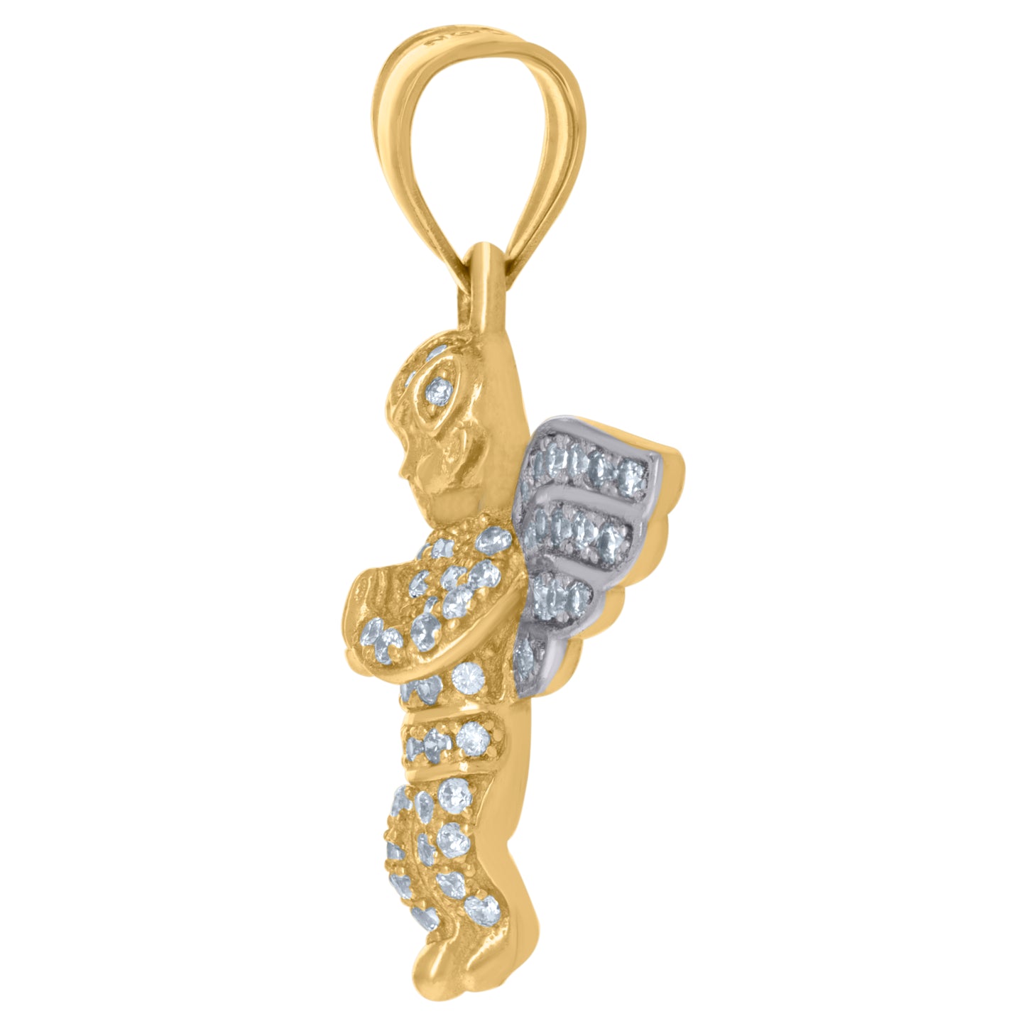 10Kt Gold Cz Pendant