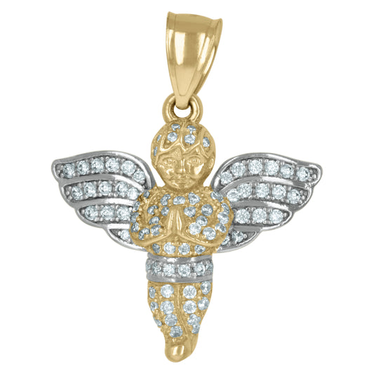 10Kt Gold Cz Pendant