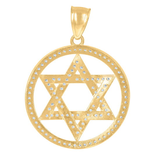 10Kt Gold Cz Pendant