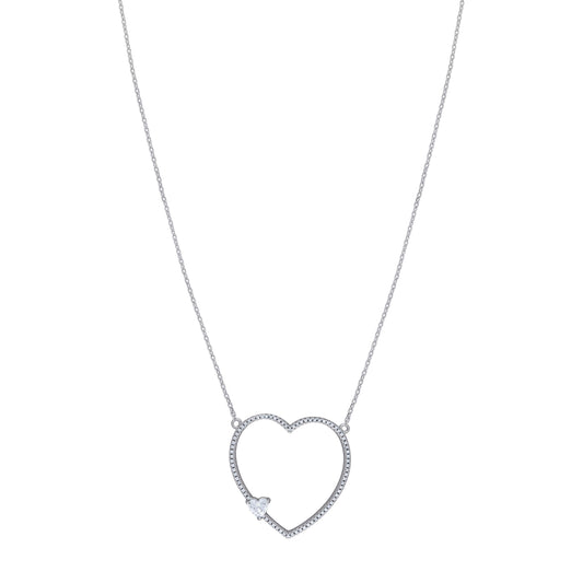 925-Cz Heart Necklace