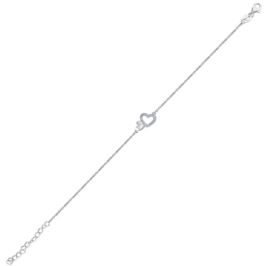 925 Sterling Silver Cz Bracelet