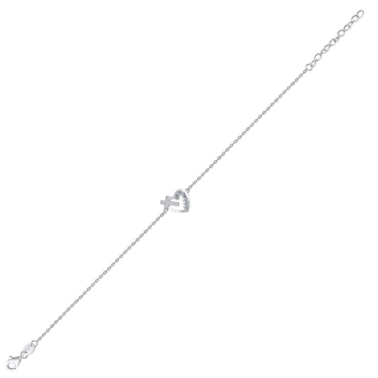 925 Sterling Silver Cz Bracelet