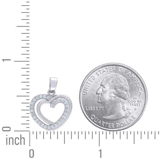 925 Sterling Silver Cz Pendant