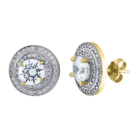 10Kt Gold Cz Earrings
