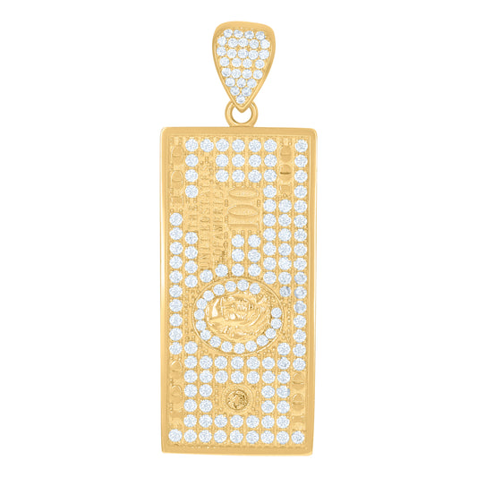 10Kt Gold Cz Pendant
