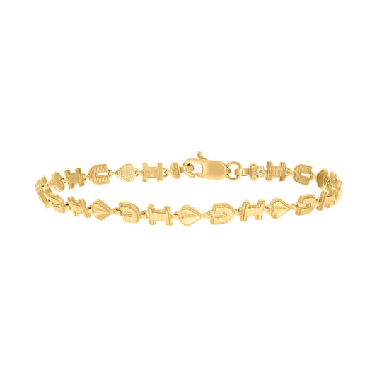 10Kt Gold 8" Bracelet