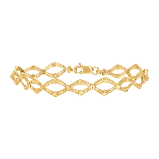 10Kt Gold 8" Bracelet