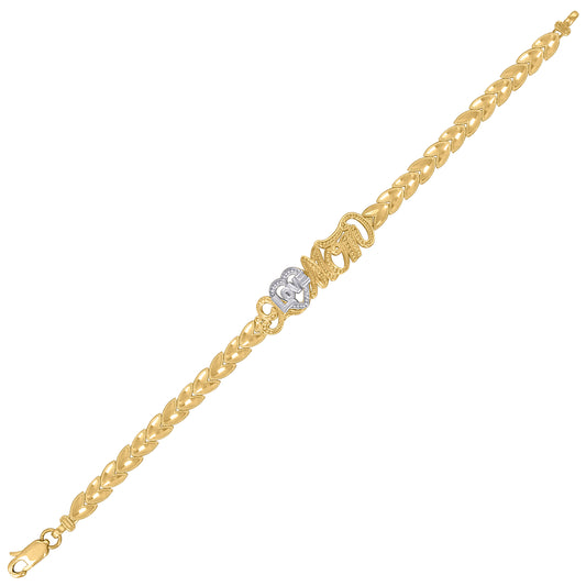10Kt Gold 7" Bracelet
