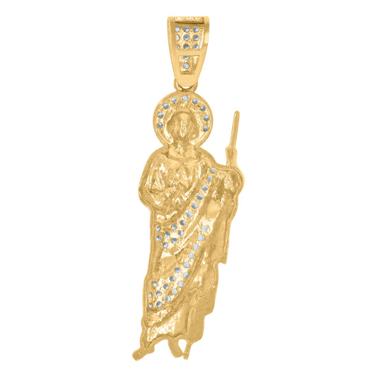 10Kt Gold Cz Pendant