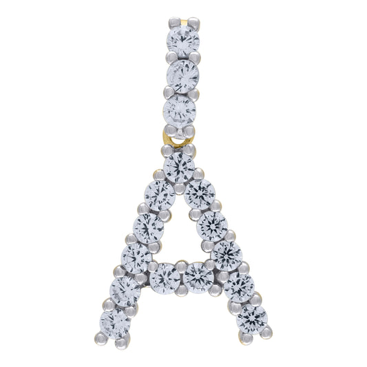 925 Sterling Silver Initial Letter "A" Pendant