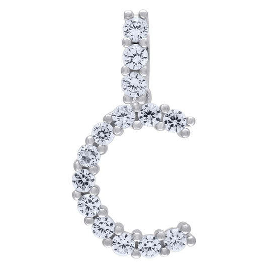 925 Sterling Silver Initial Letter "C Pendant