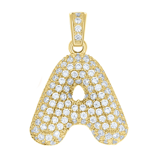 10Kt Gold Initial Letter Pendant "A"