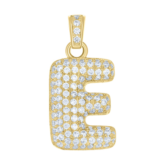 10Kt Gold Initial Letter Pendant "E"