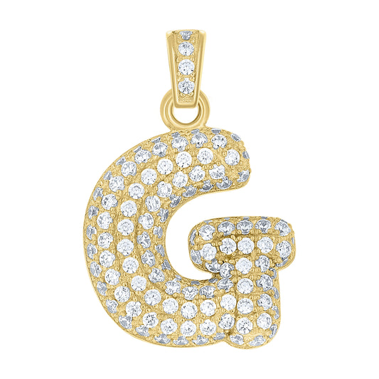 10Kt Gold Initial Letter Pendant "G"