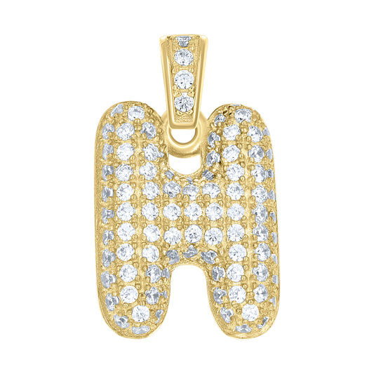 10Kt Gold Initial Letter Pendant "H"