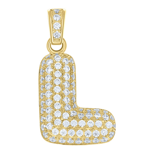 10Kt Gold Initial Letter Pendant "L"
