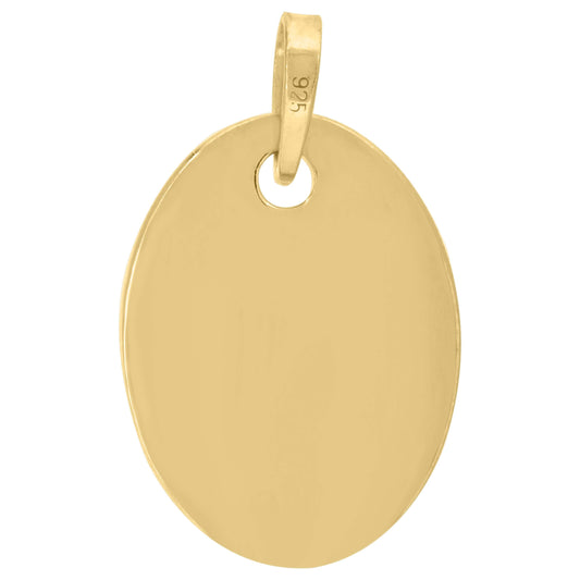 925-Silver Oval Pendant