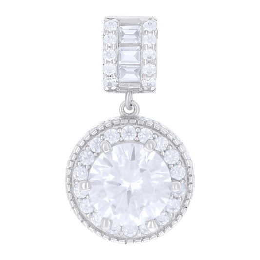 925 Sterling Silver Cz Pendant