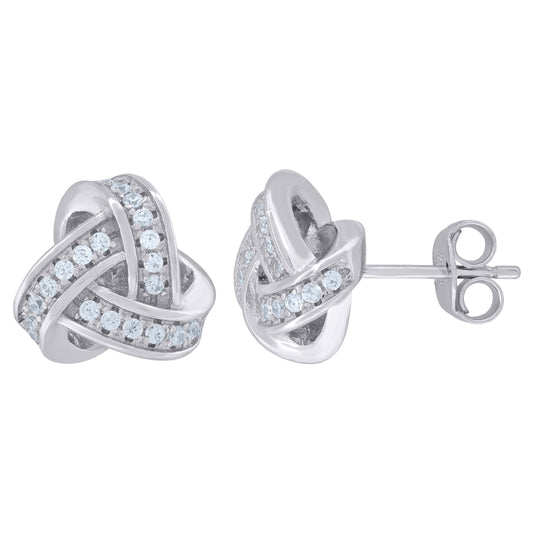 925 Sterling Silver & Cz Earring