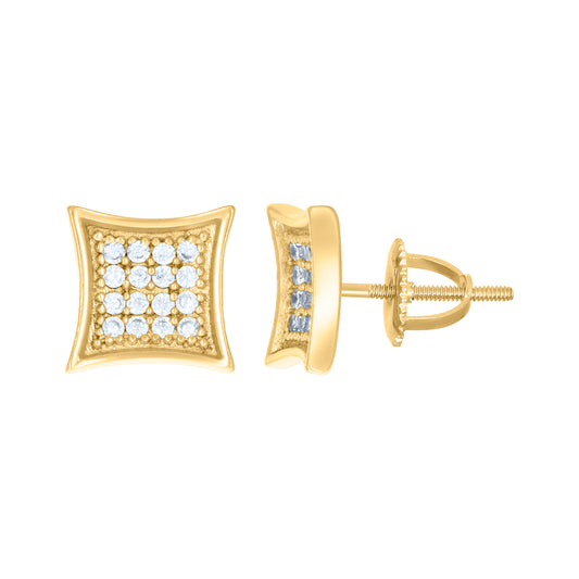 Silver Micro-Pave Cz Earring