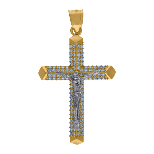 10Kt Gold Cz Pendant