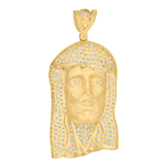 10Kt Gold Cz Pendant