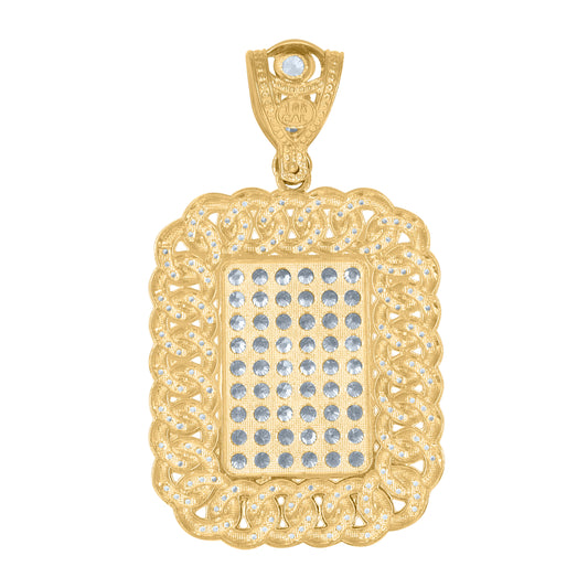 10Kt Gold Cz Pendant