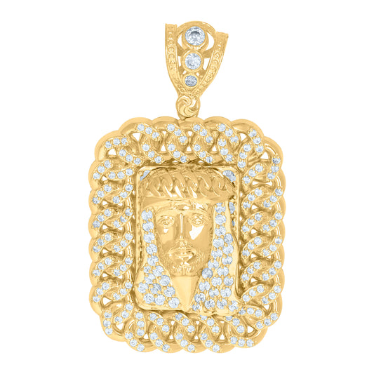 10Kt Gold Cz Pendant