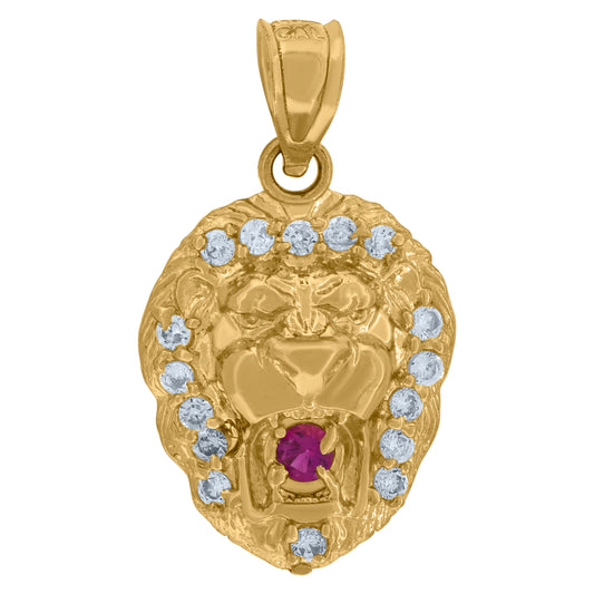 10Kt  Gold Cz Pendant