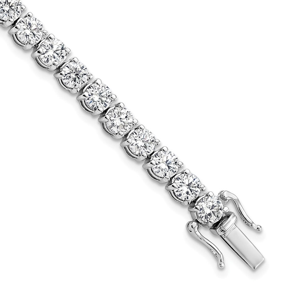 14K White Gold VS/SI+ G+ Lab Grown Diamond Tennis Bracelet