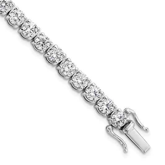 14K White Gold VS/SI+ G+ Lab Grown Diamond Tennis Bracelet
