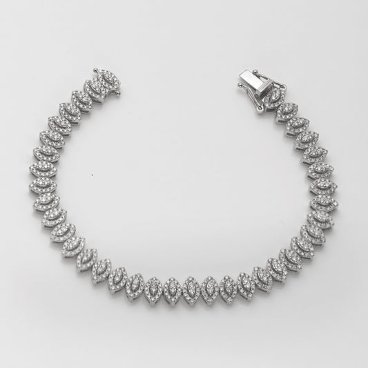 14KW 3.25CTW DIAMOND CLUSTER EVIL-EYE SHAPED