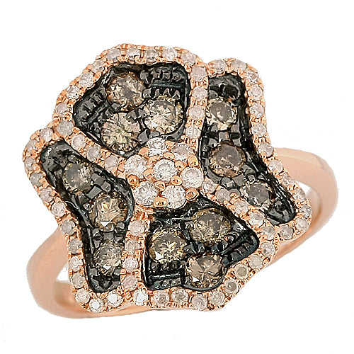 14KR 1.10CTW CD+WD FANCY RING