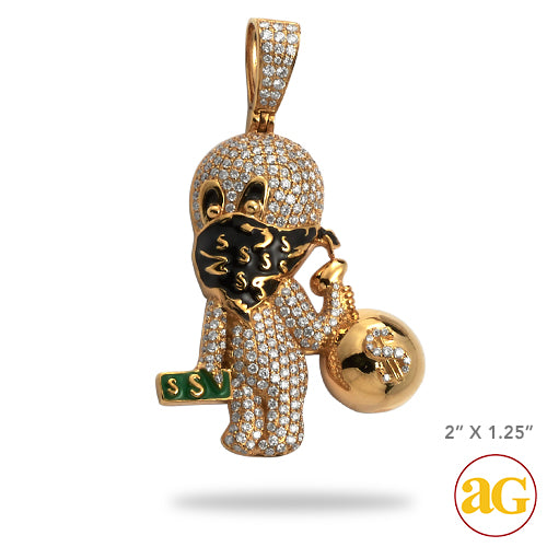 14KY 1.85CTW DIAMOND 'FRIENDLY GHOST' BANDIT