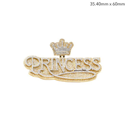 10KY 3.15CTW DIAMOND "PRINCESS" W/CROWN