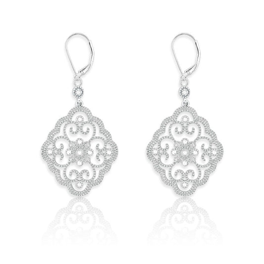Sterling Silver 1/10ct Diamond Earrings