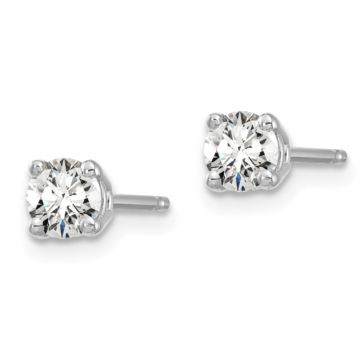 14kw 1/2ct Lab Grown Diamond VS/SI+ G+ Round Comp Heavyweight Earrings