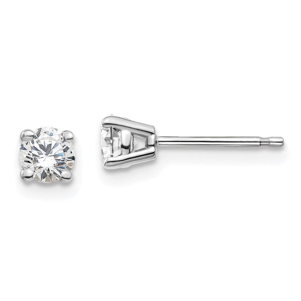 14kw 1/2ct Lab Grown Diamond VS/SI+ G+ Round Comp Heavyweight Earrings