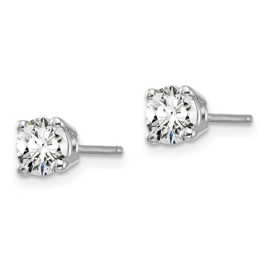 14kw 3/4ct Lab Grown Diamond VS/SI+ G+ Round Comp Heavyweight Earrings
