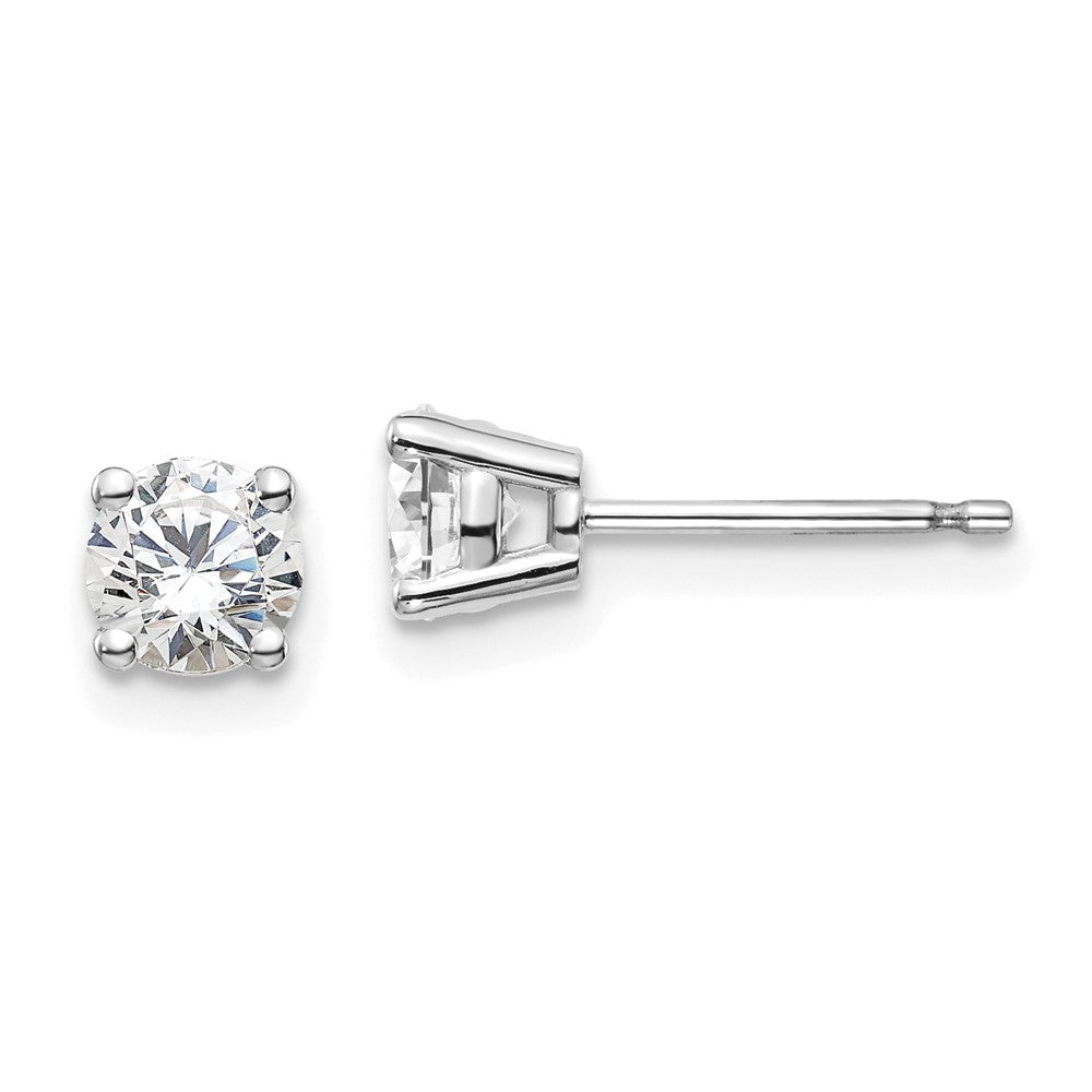 14kw 3/4ct Lab Grown Diamond VS/SI+ G+ Round Comp Heavyweight Earrings