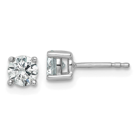 14kw 7/8ct Lab Grown Diamond VS+ F+ Round Comp Heavyweight Earrings
