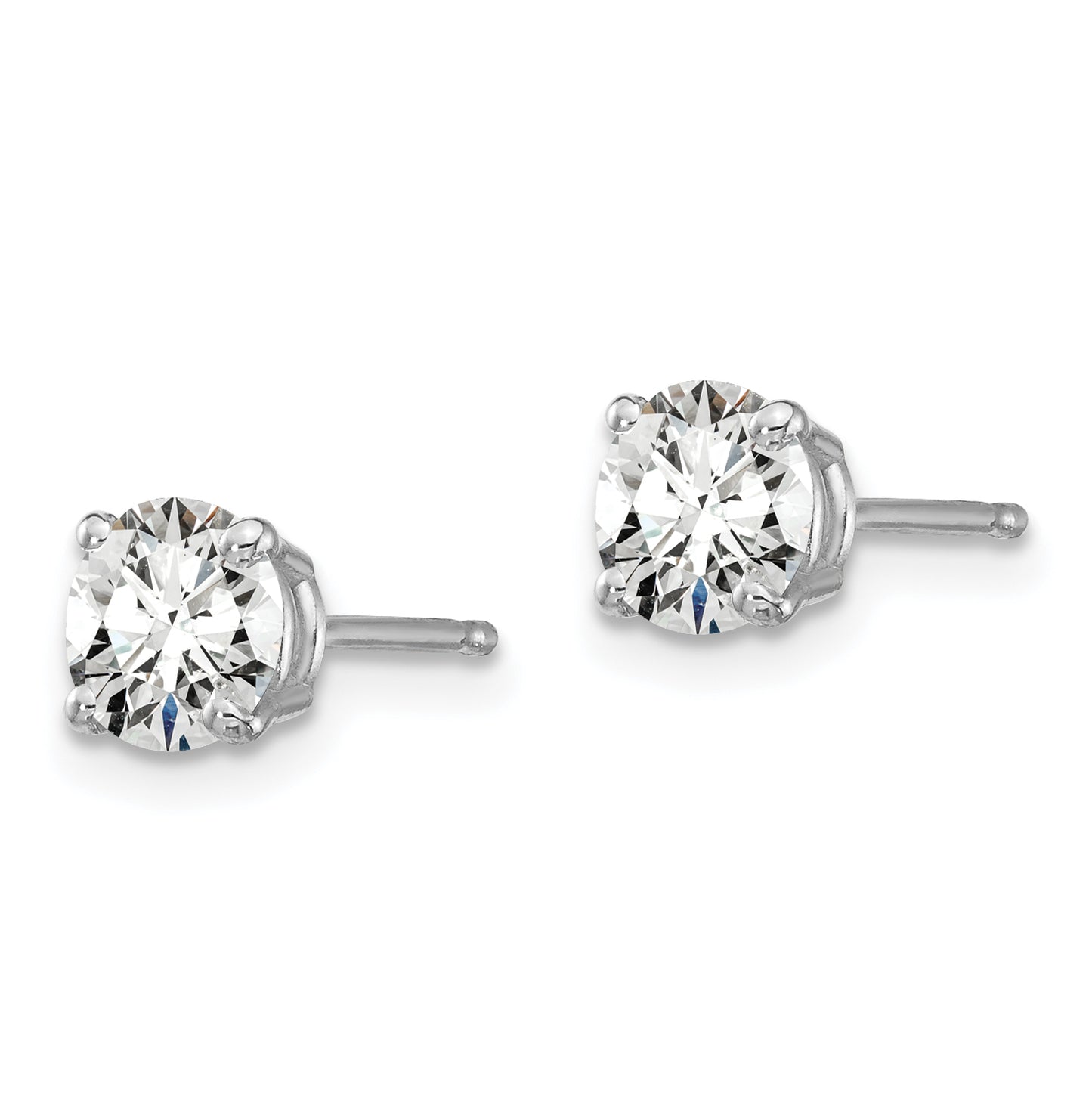 14kw 1ct Lab Grown Diamond VS/SI+ G+ Round Comp Heavyweight Earrings