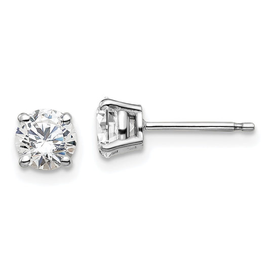 14kw 1ct Lab Grown Diamond VS/SI+ G+ Round Comp Heavyweight Earrings