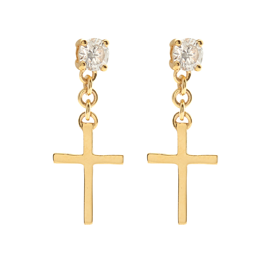 14KY 0.50CTW DIAMOND SINGLE STUD EARRINGS WITH