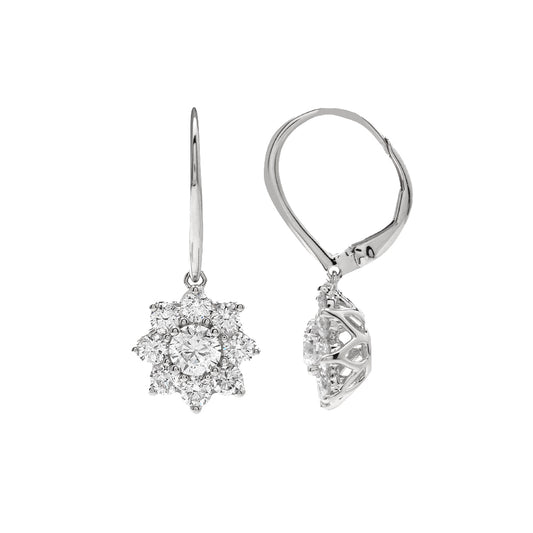 14KW 2.15CTW DIAMOND DANGLING EARRING