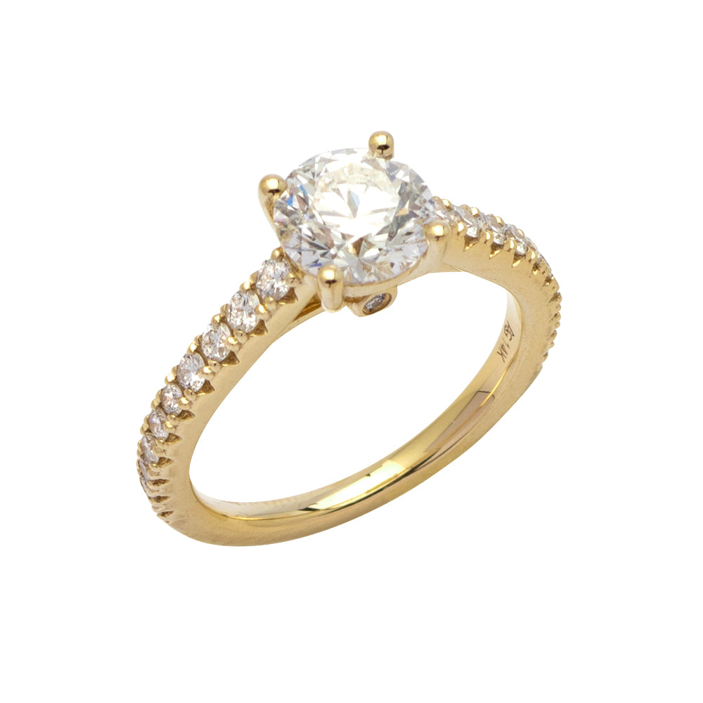 14KY 1.90CTW DIAMOND SOLITAIRE RING - SINGLE ROW