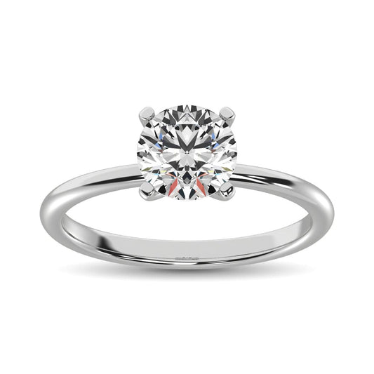 14K White Gold Lab Grown Diamond 1 1/2 Ct.Tw. IGI Certified VS F+ Solitaire Ring (Available in 1ct to 4ct)