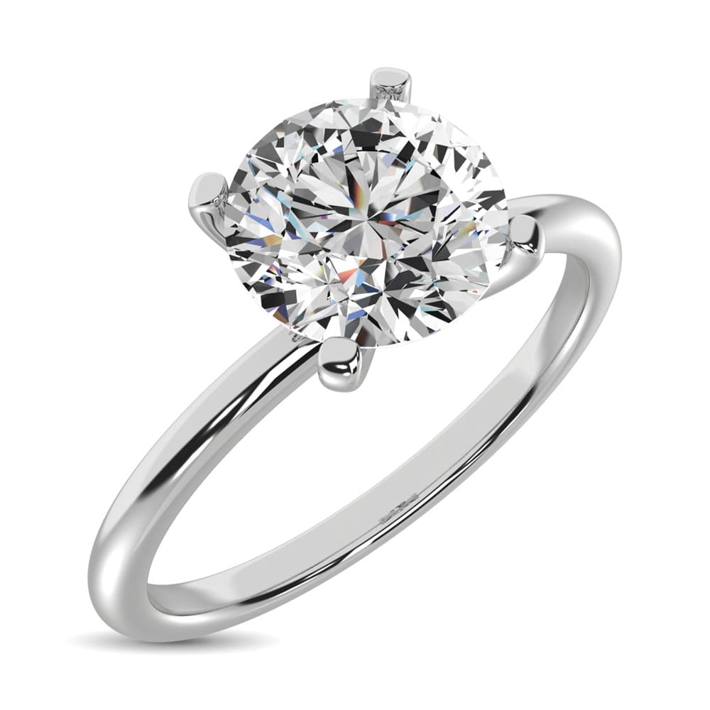 14K White Gold Lab Grown Diamond 1 Ct.Tw. Starlab Certified VS F+ Solitaire Pendant (Available in 0.50ct to 2ct)