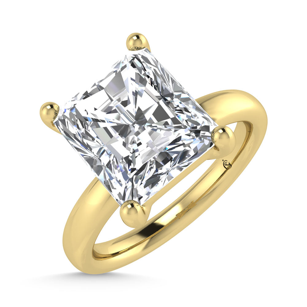 14K Yellow Gold Lab Grown Diamond 1 1/2 Ct.Tw. IGI Certified Radiant Shape Solitaire (Available from 1CT to 7CT)