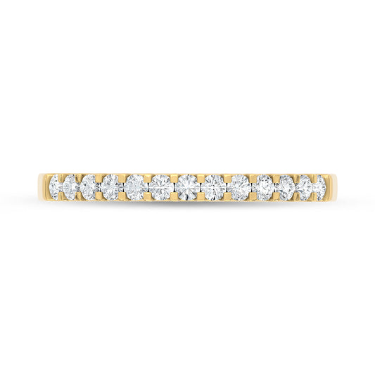 14K Yellow Gold Lab Grown Diamond 1/3 Ct.Tw. Ladies Machine Band